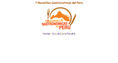 Desktop Screenshot of 7maravillasgastronomicas.com