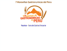 Tablet Screenshot of 7maravillasgastronomicas.com